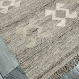 Tribal Runner Rug, Handmade Artisan Afghan Turkish Aztec Navajo Natural Kilim Rug 393x78 cm - thumbnail 2