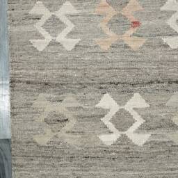 Tribal Runner Rug, Handmade Artisan Afghan Turkish Aztec Navajo Natural Kilim Rug 393x78 cm - thumbnail 4