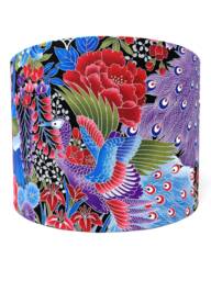 Peacock Lampshade Japanese Oriental Bird Light Shade - thumbnail 1
