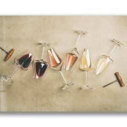 Wine Glasses Wall Art - Tempered Glass, For Bar, Kitchen, Glass Printing, Canvas - thumbnail 3