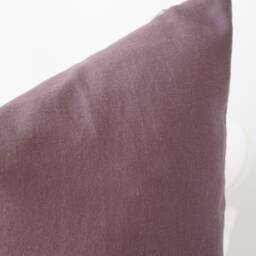 Linen Brown Striped Pillow Cover - thumbnail 2