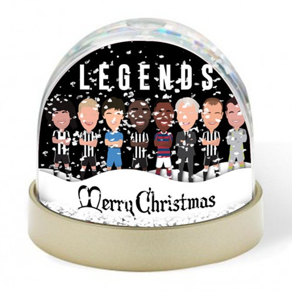 Newcastle Legends Vector Heroes Christmas Snow Globe Shearer Given Cole Etc Great Gift
