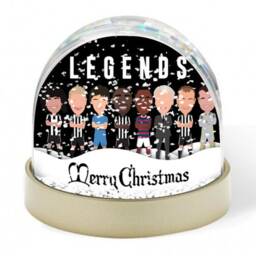 Newcastle Legends Vector Heroes Christmas Snow Globe Shearer Given Cole Etc Great Gift