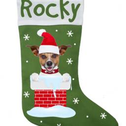 Jack Russell Terrier Christmas Stocking - thumbnail 3