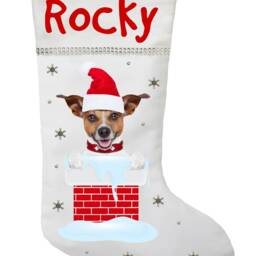 Jack Russell Terrier Christmas Stocking - thumbnail 2