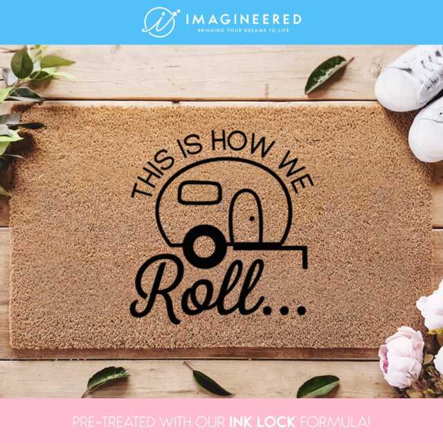 This Is How We Roll Camper Doormat - Rv Camping Welcome Mat Custom Door Mat Campsite - image 1