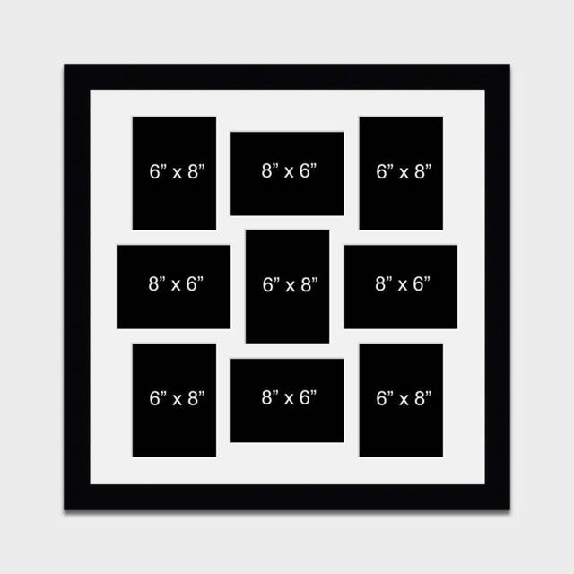 "Large Multi Photo Picture Frame - Holds 9 8""x6" - image 1