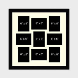 "Large Multi Photo Picture Frame - Holds 9 8""x6" - thumbnail 2