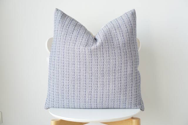 Indigo Striped Pillow Cover - image 1