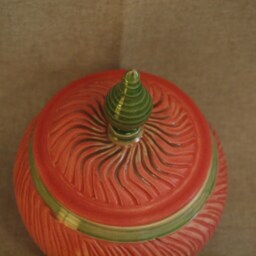 Custom Memorial Cremation Urn, Pottery Ceramic Pink Custom Urns, Ceramic Urns - thumbnail 3