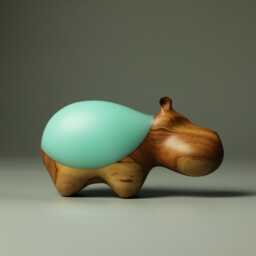 Duo Hippopotamus Sculpture - 23 - thumbnail 4