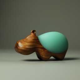 Duo Hippopotamus Sculpture - 23 - thumbnail 1