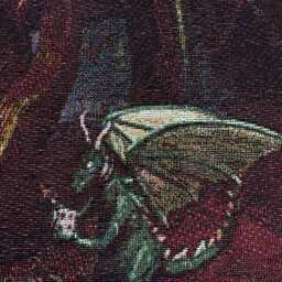 Woven Cotton Tapestry Blanket - Old School Runescape Gielinor Map Wall Art - thumbnail 3
