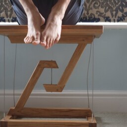 Solid Oak Floating Table Tensegrity - thumbnail 2
