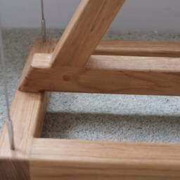 Solid Oak Floating Table Tensegrity - thumbnail 3