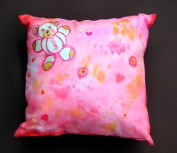 Silk Cushion, Hand Painted