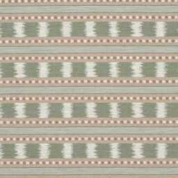 Ottoman in James Hare Paxton Pink/Green - thumbnail 2