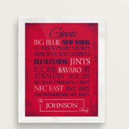 Personalized New York Giants Print Or Canvas. Ny Giants. Gifts For Him. Dad. Gift. York. Art - thumbnail 3