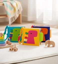 Quiet Book, Toys For 6 Months Old, Educational Toddler Gift - Minimoms - thumbnail 1