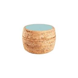 Natural Cork Side Table With Storage, Modern Home Decor - thumbnail 2