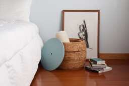 Natural Cork Side Table With Storage, Modern Home Decor - thumbnail 1