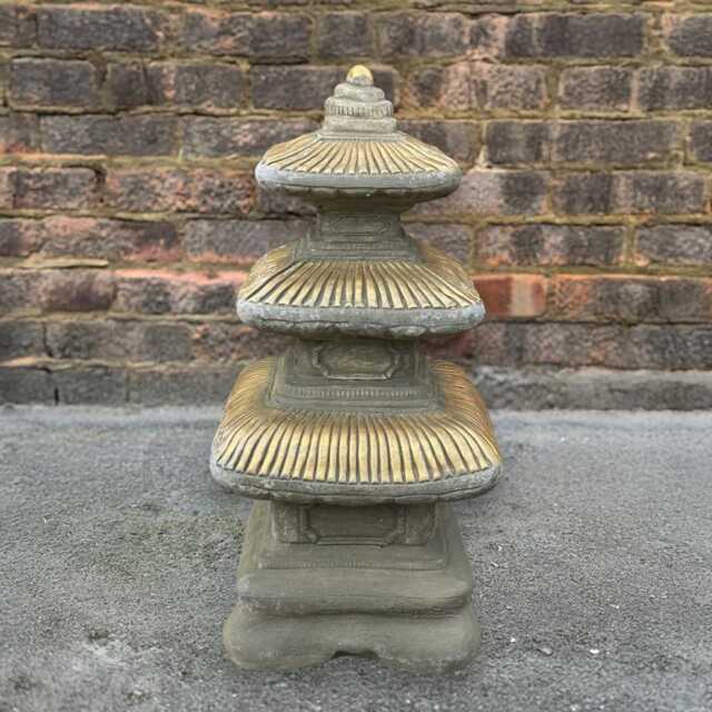 Concrete Pagoda Statue Traditional Japanese Temple Sculpture Outdoor Ornament Stone Figurine Zen Garden Art Lantern Lover Gift - image 1