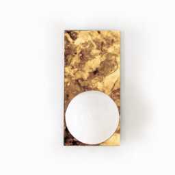 Gold Antique Mirror & Opal Glass Globe Shade Modern Wall Light Fixture Unique Sconce Bathroom - thumbnail 2