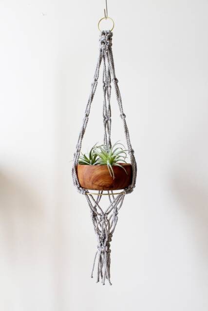Handmade Macrame Plant Hanger 100% Cotton Rope, 35 - image 1