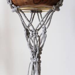 Handmade Macrame Plant Hanger 100% Cotton Rope, 35 - thumbnail 4