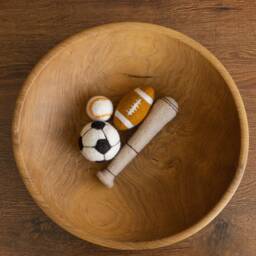 Felt Newborn Sports Props Football, Rugby & Baseball Toys For Photography Props - thumbnail 4