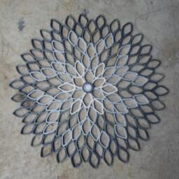 Large Gray Paper Dahlia Wall Art Contemporary Floral Decor - thumbnail 2