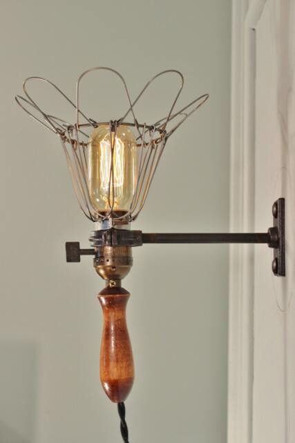 Industrial Wall Sconce - Vintage Cage Light With Mount Steampunk Lamp Pharmacy Trouble Lighting - image 1