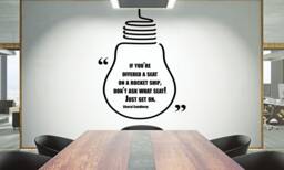 Teamwork Quote Wall Decal Inspirational Office Decor 2383Re - thumbnail 1