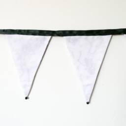 Black & White Dancing Skeleton Halloween Fabric Bunting - Double-Sided 12 Flags 3 Metres - thumbnail 3