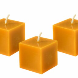 Cube Candle, Pure Beewax Handmade Candles, Natural Beeswax Gift Candles, Votive Candles - thumbnail 3