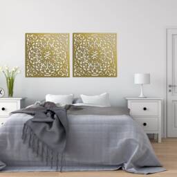 3D Stylish Wood Wall Art Decor, Moroccan Panel, Openwork Ornament Picture, Living Room, Decorative Wooden Panel, Gift Idea - thumbnail 2