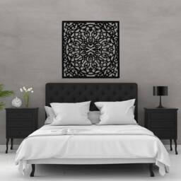 3D Stylish Wood Wall Art Decor, Moroccan Panel, Openwork Ornament Picture, Living Room, Decorative Wooden Panel, Gift Idea - thumbnail 3