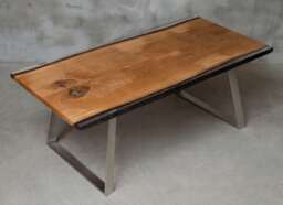 Custom Live Edge Table Made Of Oak Wood, Epoxy With Steel Legs, Uv Resin Table, Modern Dining River Luxury Style