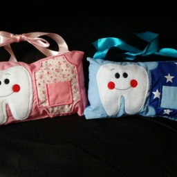 Personalized Tooth Fairy Pillow Kids Door Hanger Cushion - thumbnail 2