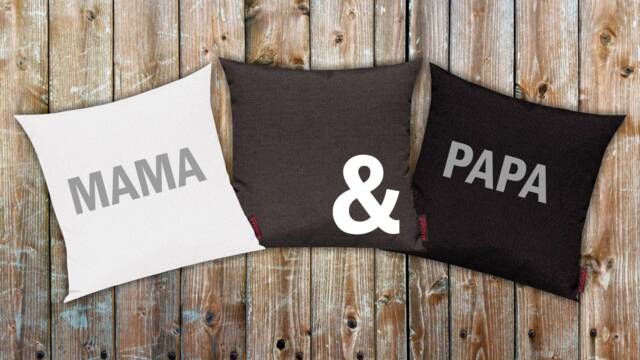 Set Of 3 Sofa Cushion Covers - Mama & Dapa Gift Ideas For Parents - image 1
