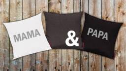 Set Of 3 Sofa Cushion Covers - Mama & Dapa Gift Ideas For Parents - thumbnail 1