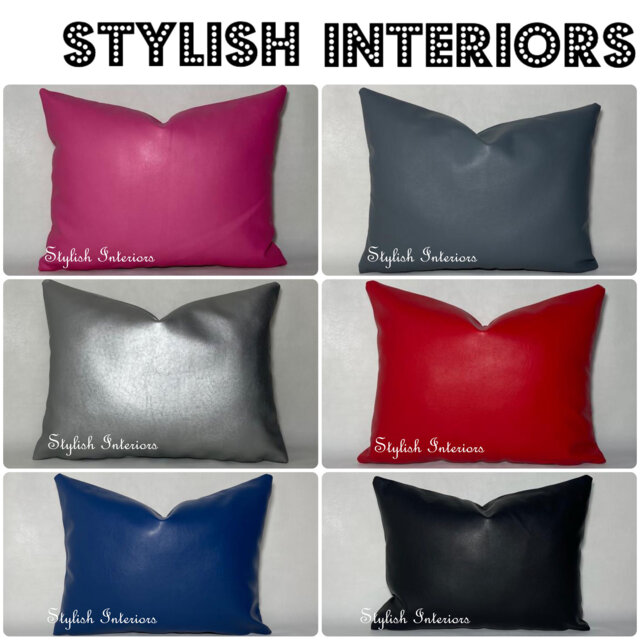 Hi-Quality Handmade Semi Pu Rectangle Cushion Cover Sofa Pillowcase - image 1