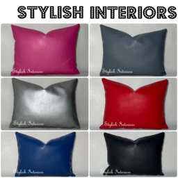 Hi-Quality Handmade Semi Pu Rectangle Cushion Cover Sofa Pillowcase - thumbnail 1