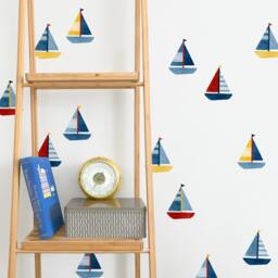 Boat Toss - Fabric Wall Decal Sag Harbor Mej - thumbnail 2