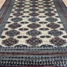 9x12 Beige Color Bokhara Rug - 2.75x3.65 Bedroom Luxury Area Turkish Fine Quality Afghan - thumbnail 2