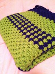 Extra Large Granny Square Afghan - Blanket 5.5 Ft X