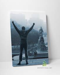 Rocky Balboa Steps Motivational Canvas Art Wall Print Picture Sports Boxing Framed Home Decor -E304 - thumbnail 1