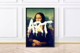 Mona Lisa Altered Renaissance Art, Vintage Portrait, Living Room Prints, Framed Wall Art - thumbnail 1
