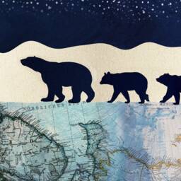 Bear Print, Family Of 5, Polar Mum & 4 Kids, Poster, Baby Gift, Nursery Wall Art, Print - thumbnail 2