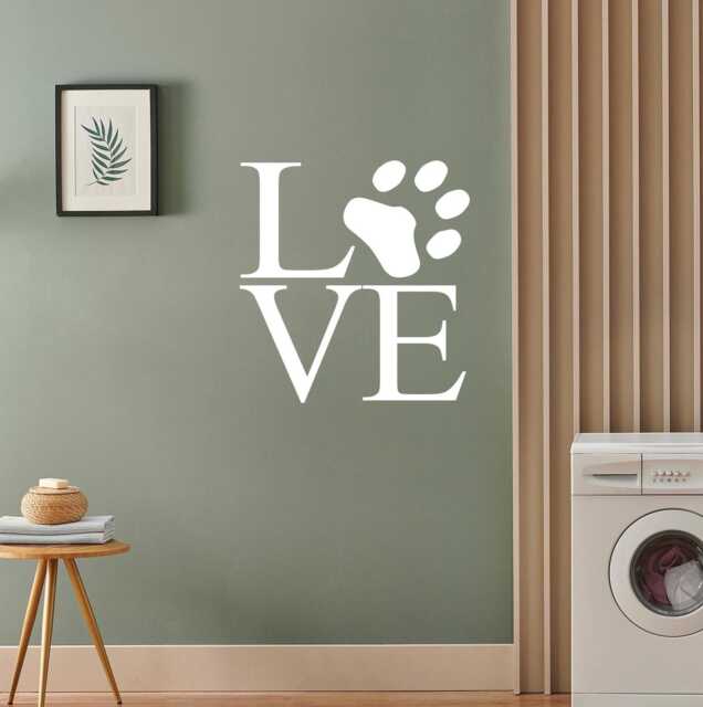 Pet Love Wall Decal Decor, Cat Or Dog Room Decor - image 1